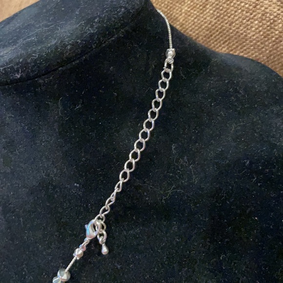 High-Quality Teal Heart Necklace (heavy) - Picture 3 of 3